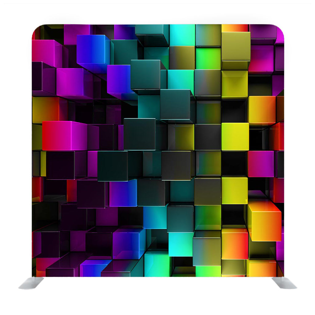 Colored Cubes Media Wall - Backdropsource