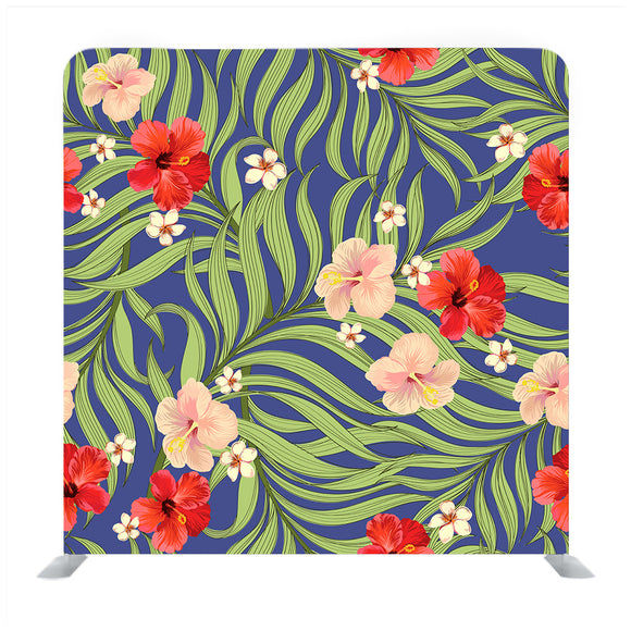Colorful Floral Art Media Wall - Backdropsource
