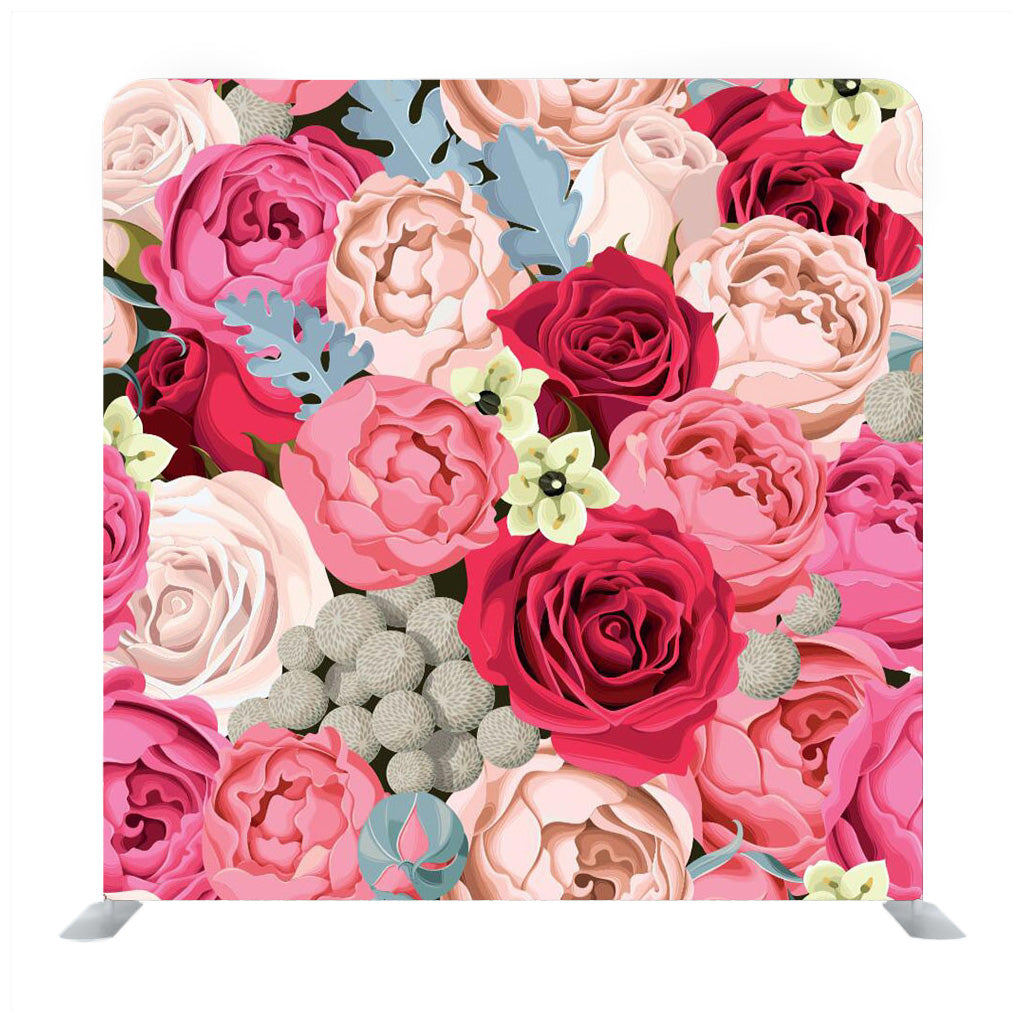 Colorful Flowers Media Wall
