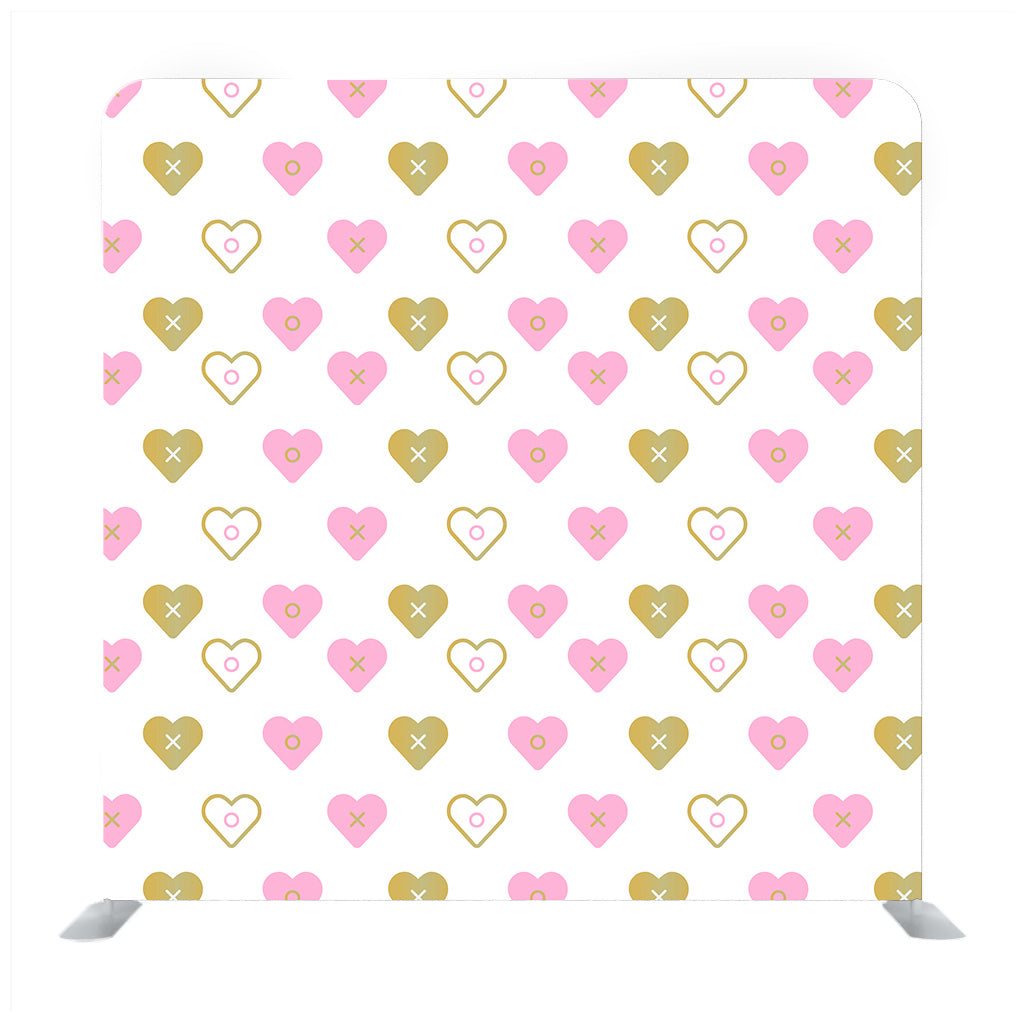 Fine seamless texture of colorful hearts Backdrop