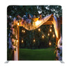 Floral and Lights Decor Photobooth Media Wall - Backdropsource