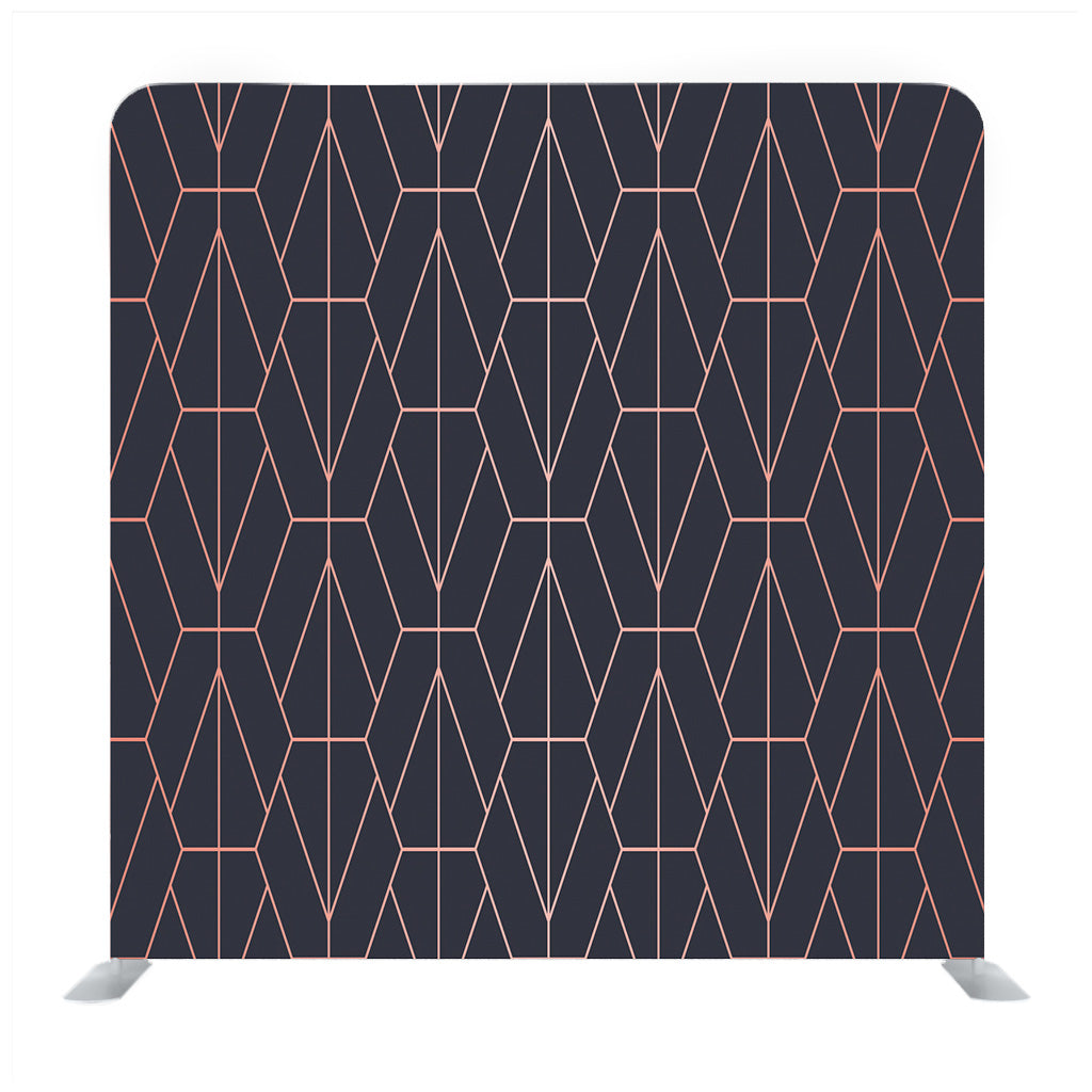 Geometric Copper Pattern Media Wall - Backdropsource