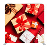 Gift Boxes On Red Background Backdrop - Backdropsource