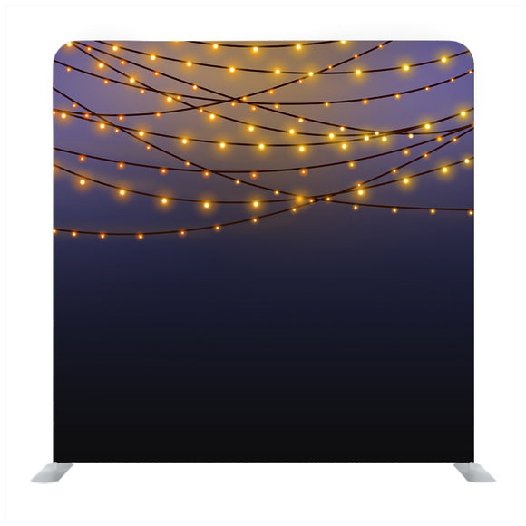Glowing Light Bulbs Design Media Wall - Backdropsource