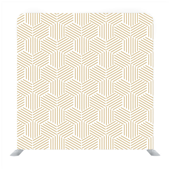 Gold and White Stripped Hexagon Backdrop - Backdropsource