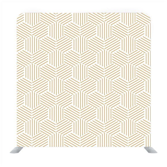 Gold and White Stripped Hexagon Backdrop - Backdropsource