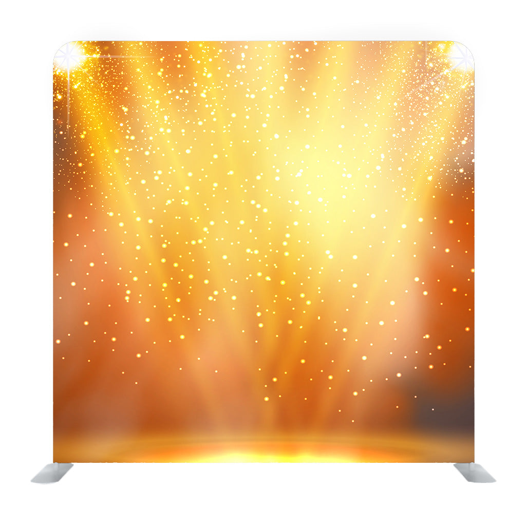Golden Abstract Sparkles Or Glitter Lights background Media Wall - Backdropsource