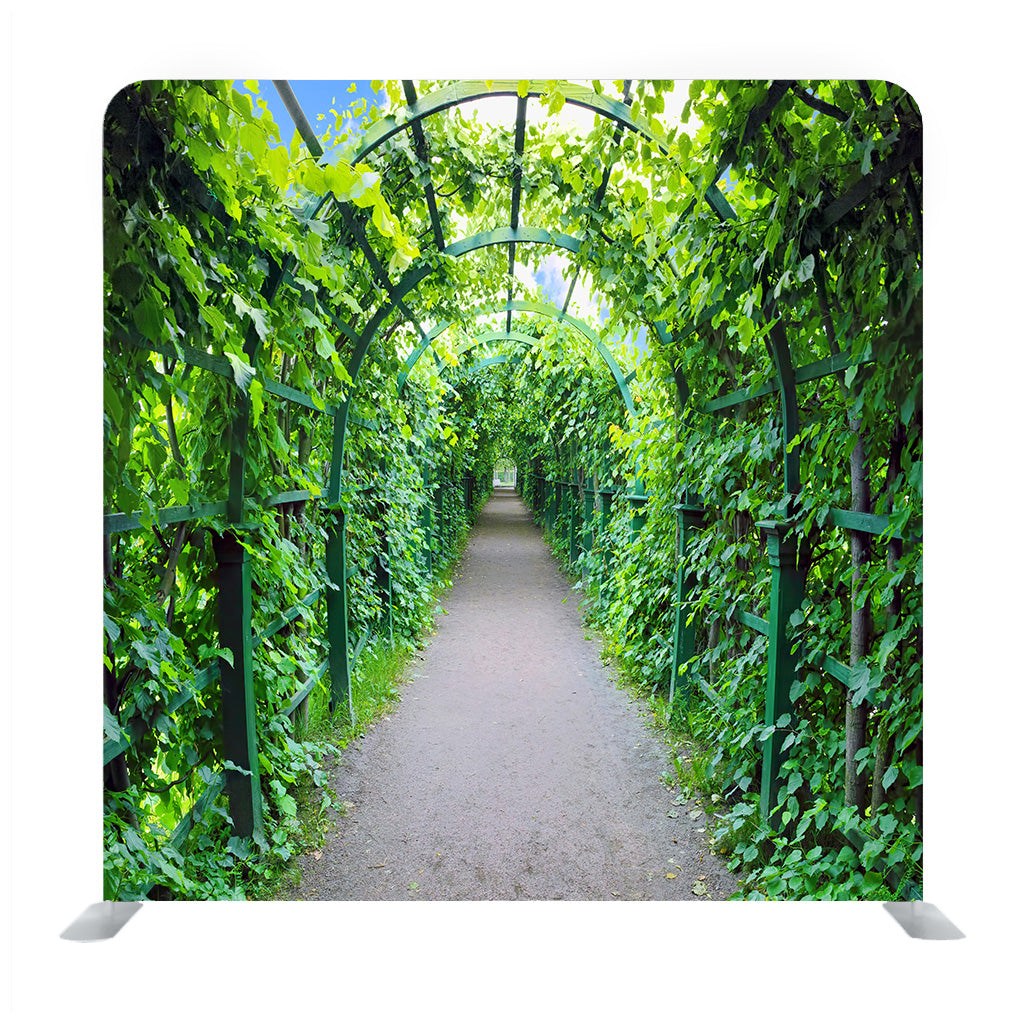 Green Archway In A Garden Background Media Wall