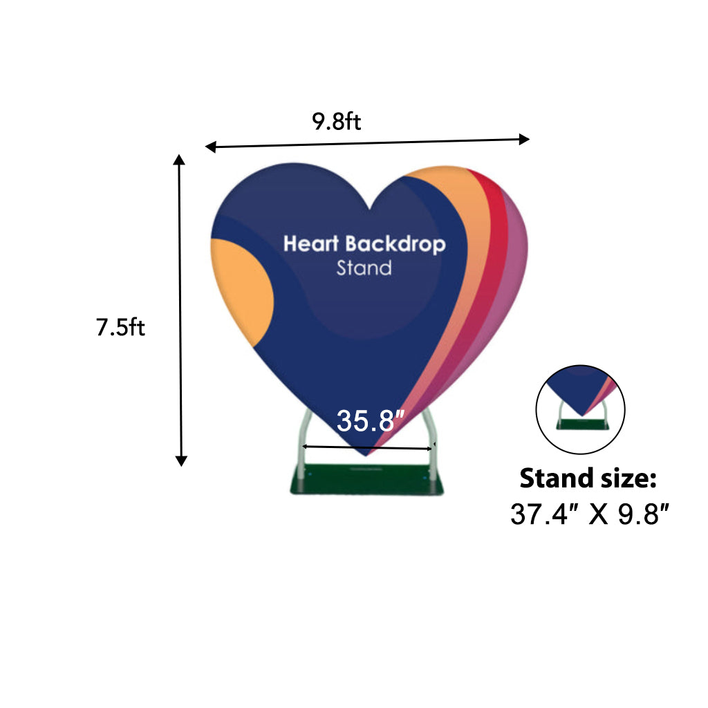 Heart Stand Backdrop - Backdropsource
