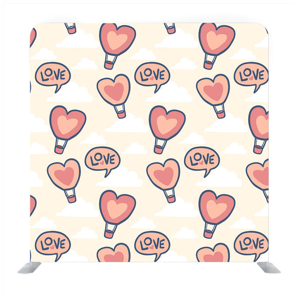 Heart shape for love and valentine seamless pattern Media wall - Backdropsource