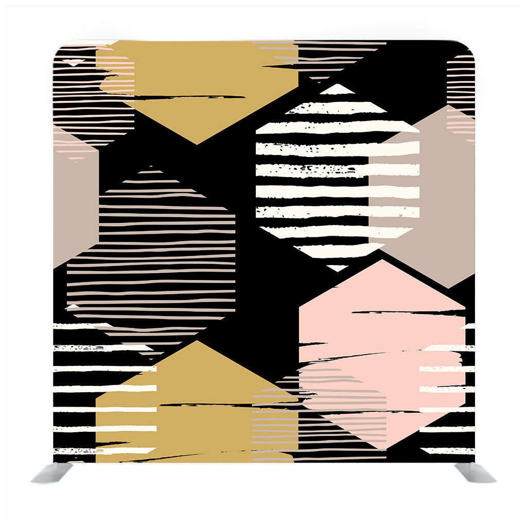 Honeycomb Pattern Media Wall - Backdropsource