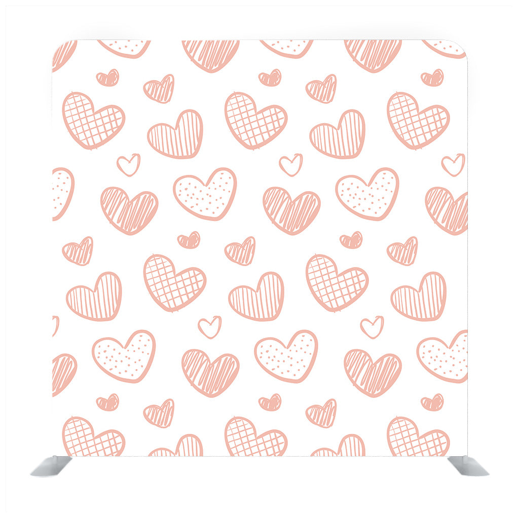 Illustration with hearts in love concept for valentine's day Media wall