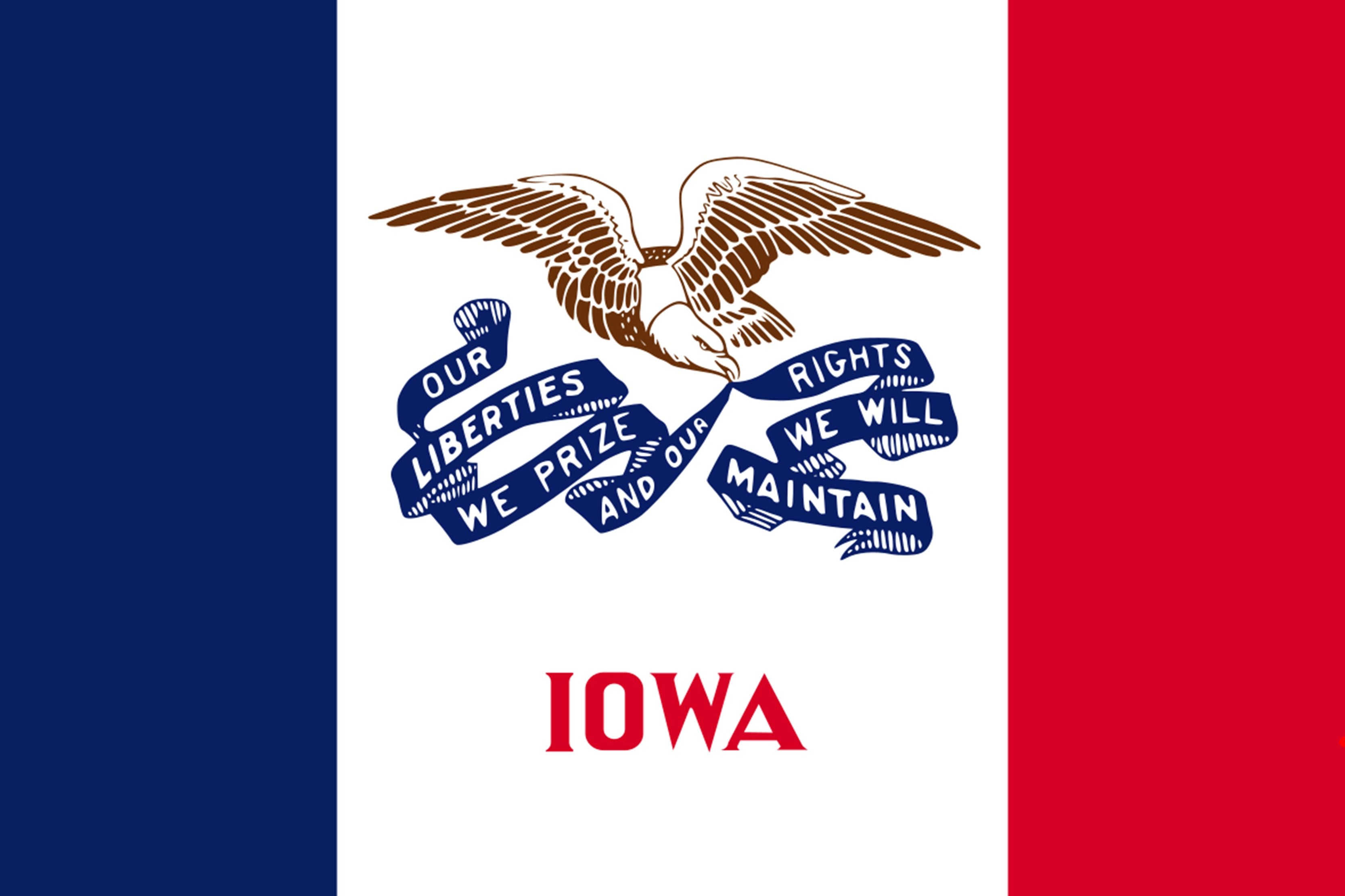 Iowa State Flag - Backdropsource