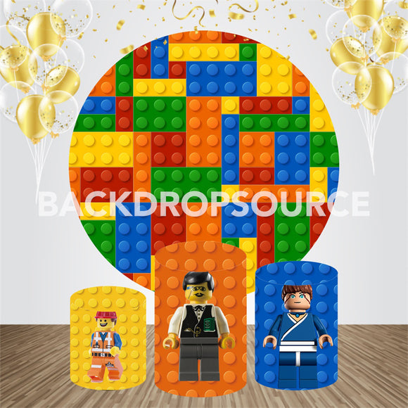 Fictional Character Themed Event Party Round Backdrop Kit - Backdropsource