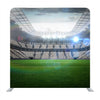 Large Football Stadium With Lights Under Cloudy Sky Background Media Wall