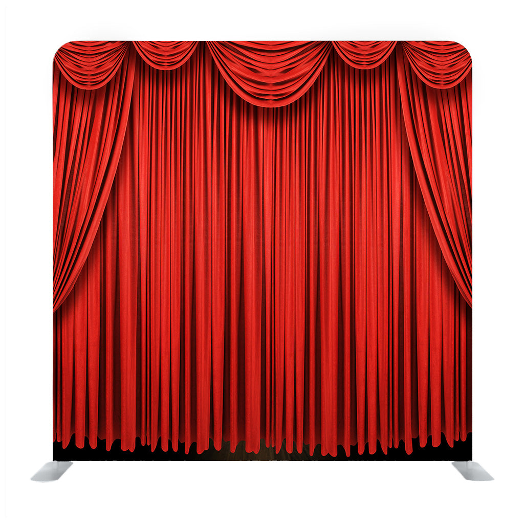 Large Red Curtain Stage Background Media Wall - Backdropsource