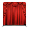 Large Red Curtain Stage Background Media Wall - Backdropsource