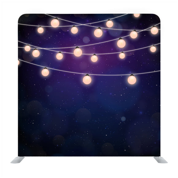 Light Garlands Colorful Winter Background Backdrop - Backdropsource