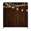 Lights Hanging On Brown wooden Media Wall