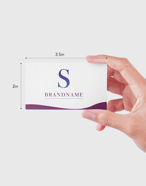 Texture Linen White Board Business Card