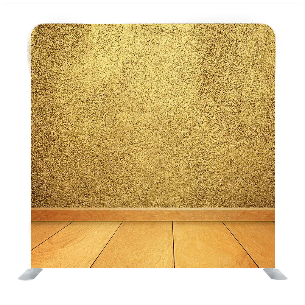 Matte Glitter Wall and Wooden Floor Media Wall - Backdropsource