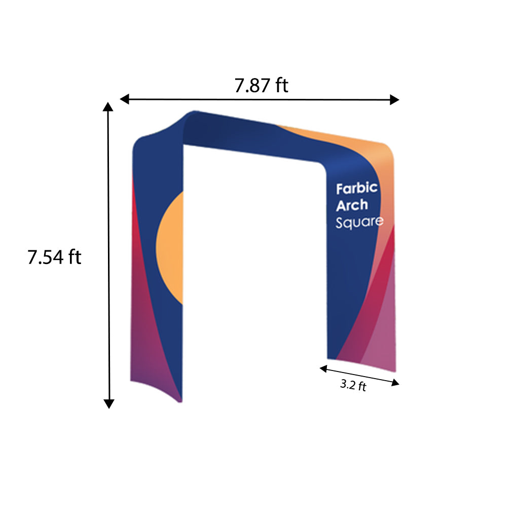 Square shape Tension Fabric Display Arch - Backdropsource