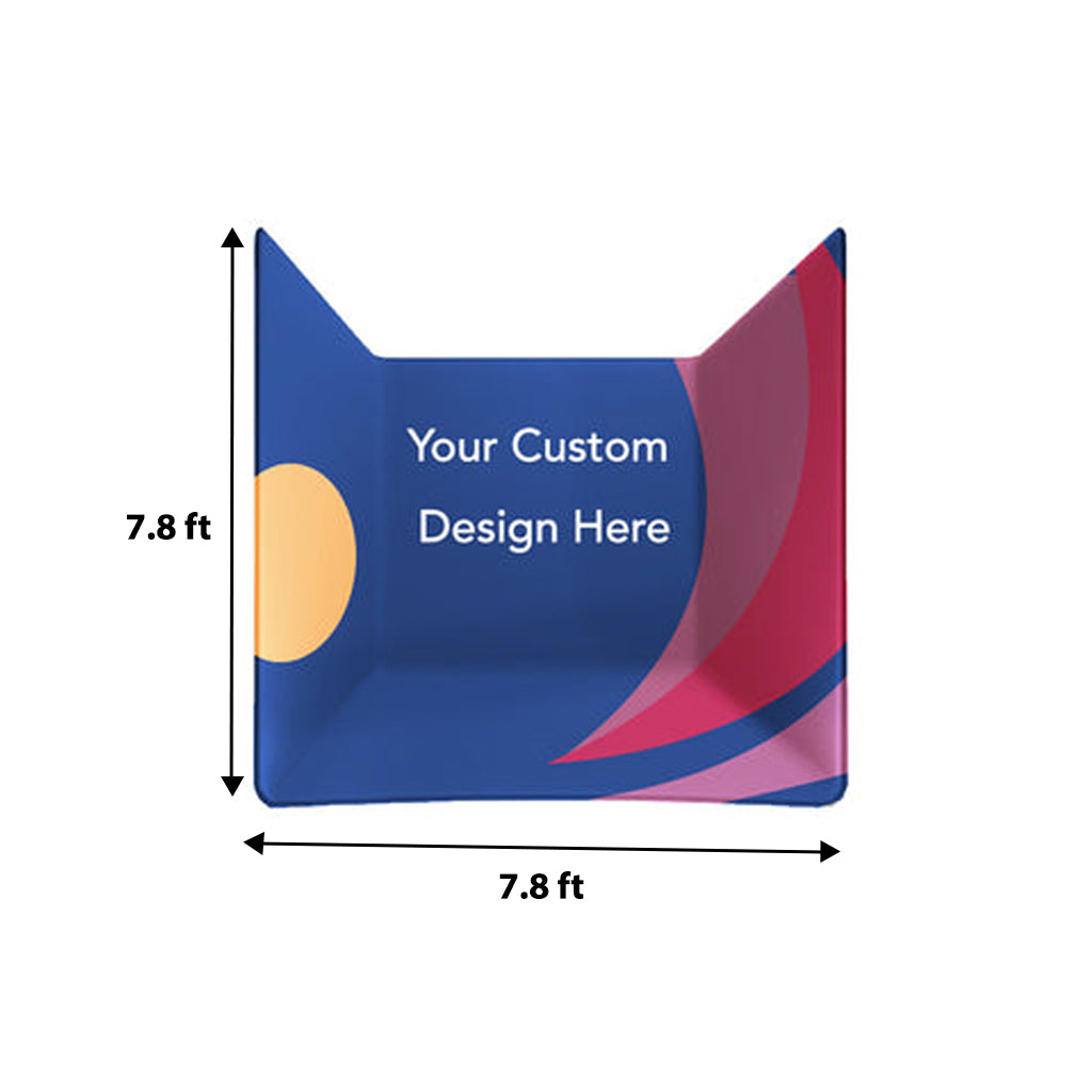 Custom Printed U Shaped Exhibition Booth ( Covers 3 Walls/ Sides) - Backdropsource