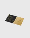 Metallic Gold Business Card