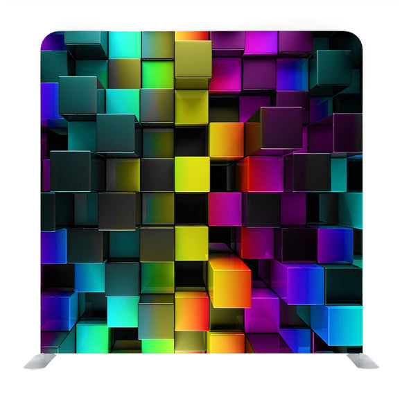Multi color Blocks Media Wall - Backdropsource