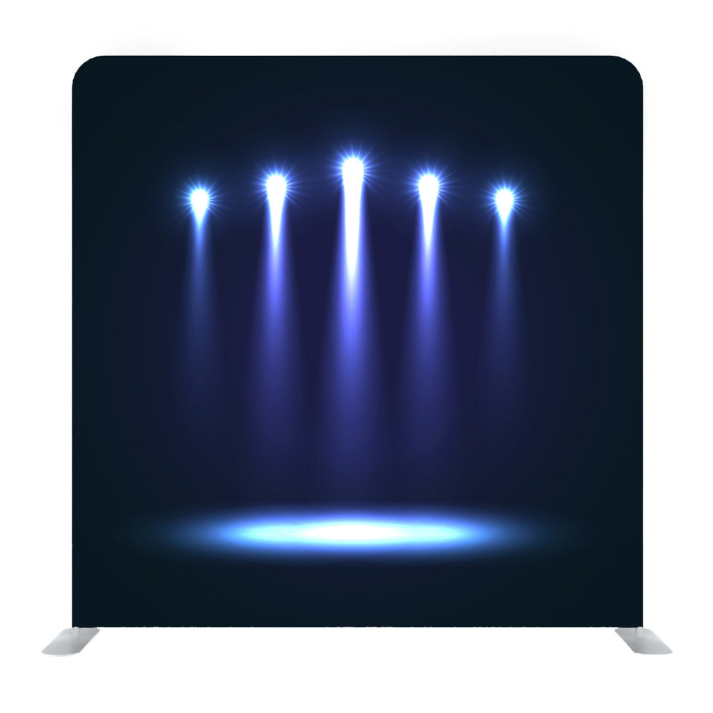 Night Stage with Lighting Spotlight Media Wall - Backdropsource
