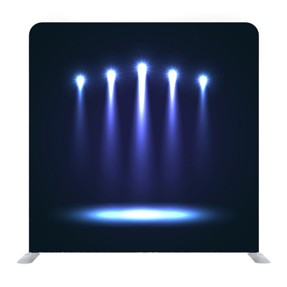 Night Stage with Lighting Spotlight Media Wall - Backdropsource