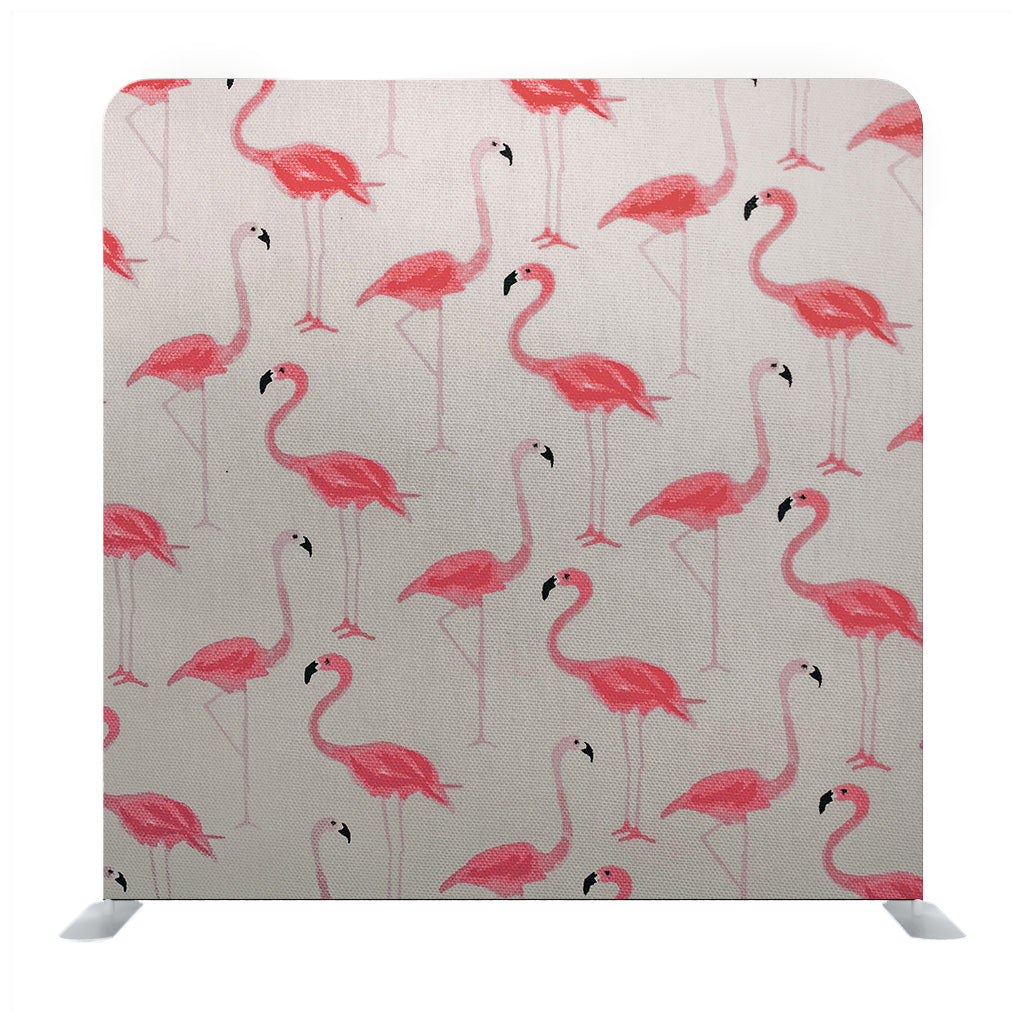 Outline Flamingo Pattern Media Wall - Backdropsource