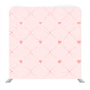 Pattern of Pink Hearts and Arrows on Paper with Watercolor Texture Media wall - Backdropsource