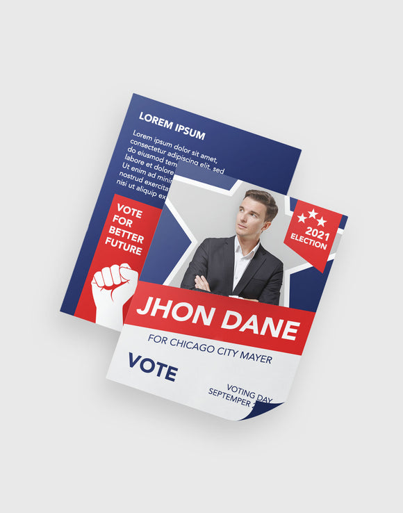 A4 Size Flat Political Custom Printed Flyers - Backdropsource