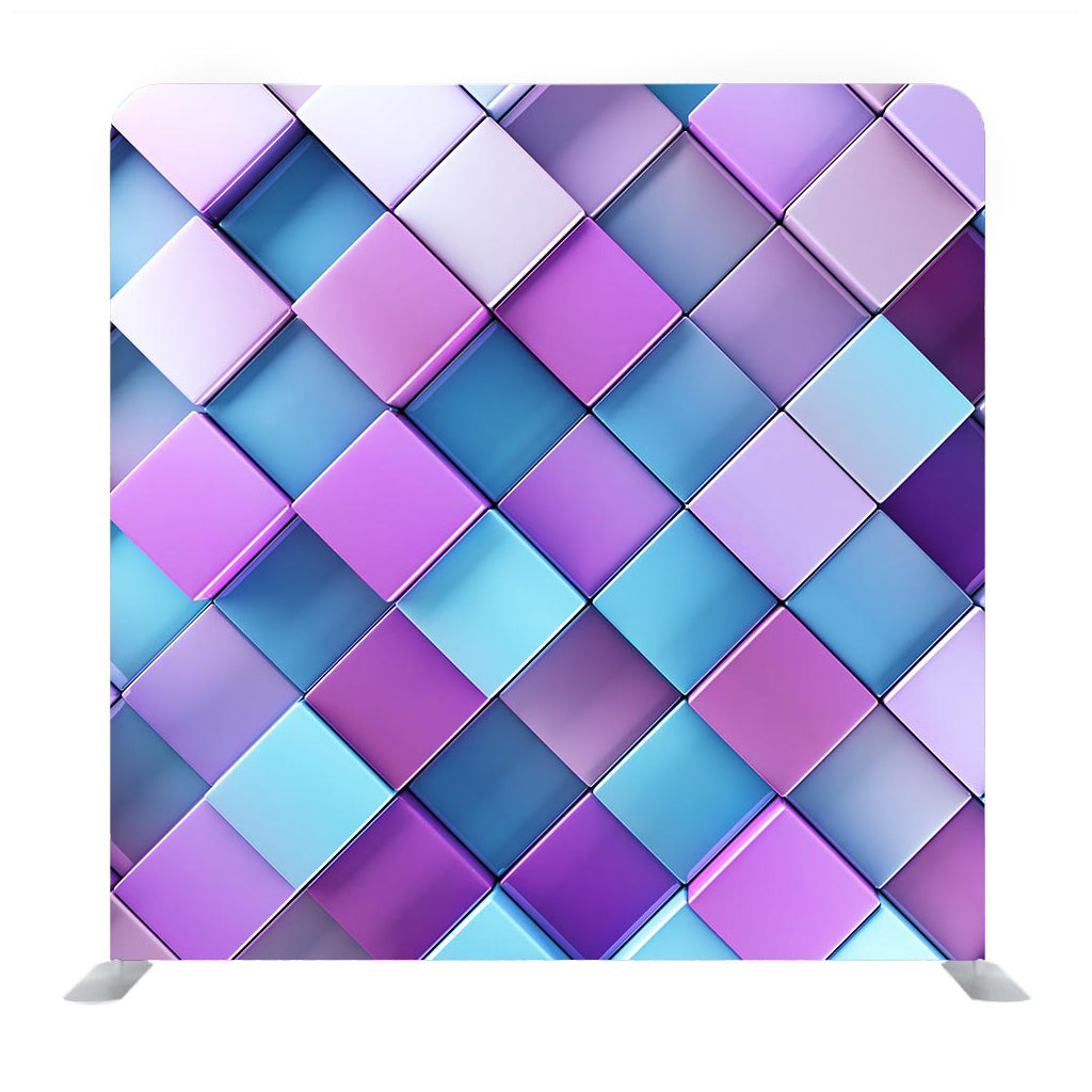 Purple And Blue Shade Squares Media Wall - Backdropsource