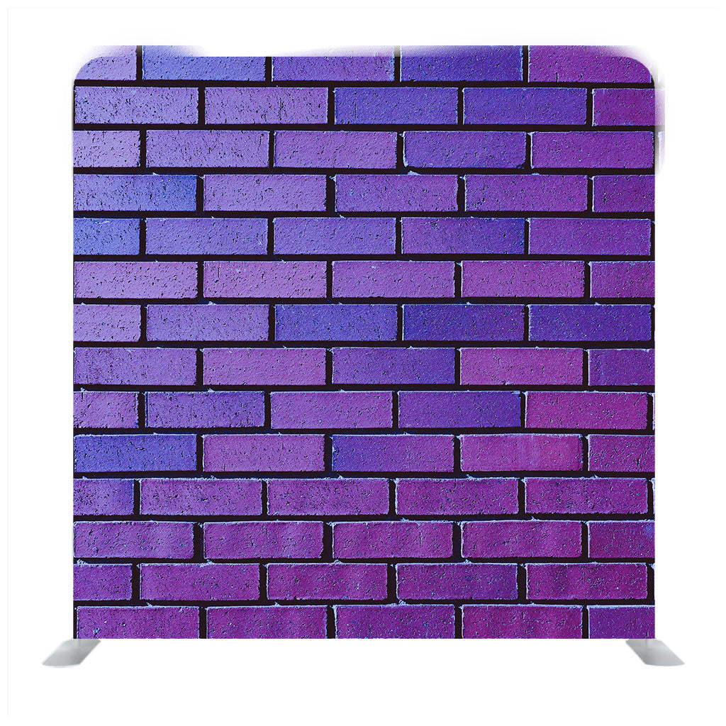 Purple brick wall design Media wall - Backdropsource