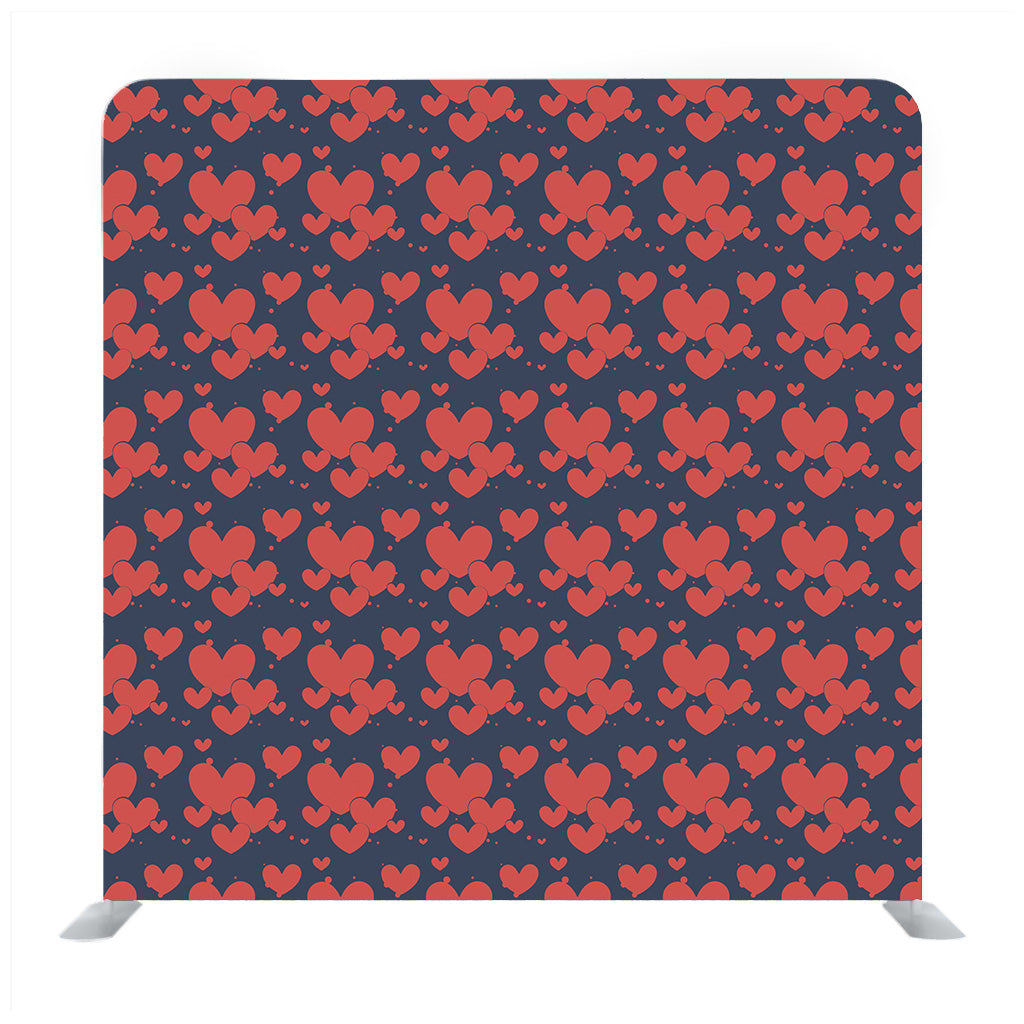 Red Hearts Wallpaper Media Wall - Backdropsource