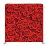 Red Roses in Red Textured Media Wall