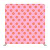 Red dot pattern with baby pink background pattern Media wall - Backdropsource