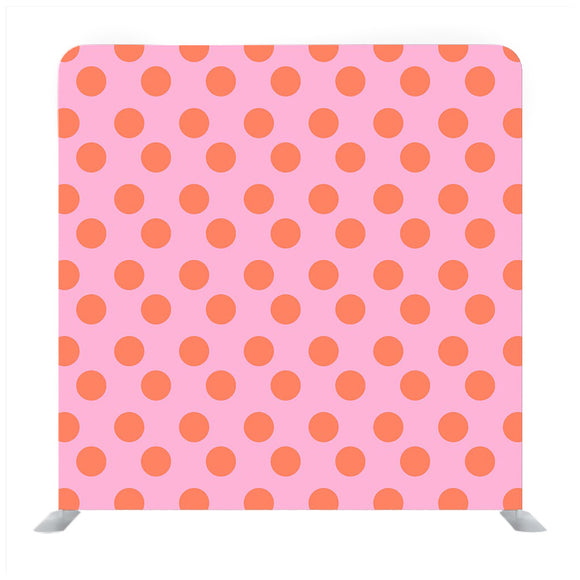 Red dot pattern with baby pink background pattern Media wall - Backdropsource