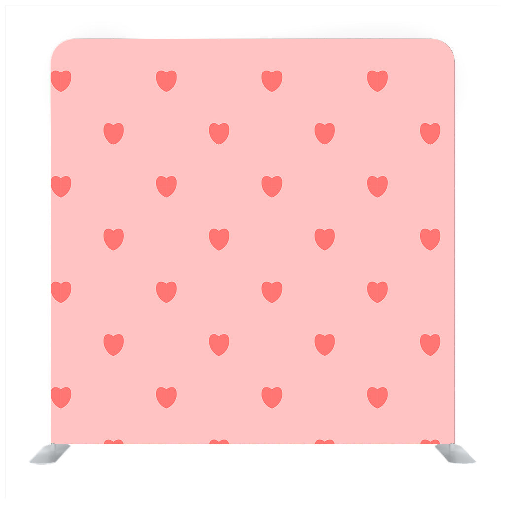 Red tiny heart pattern with pink background Media wall - Backdropsource