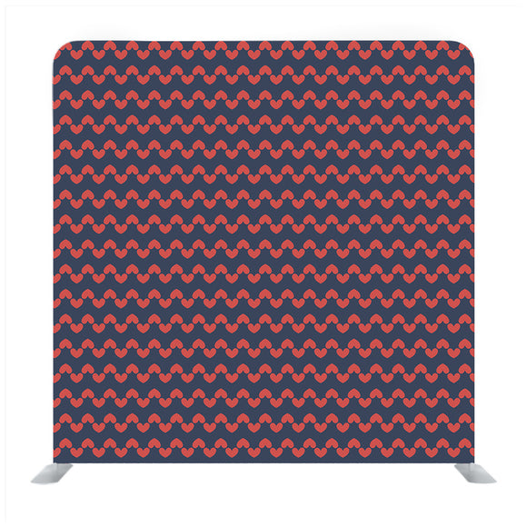 Red Wavey Heart Media Wall - Backdropsource