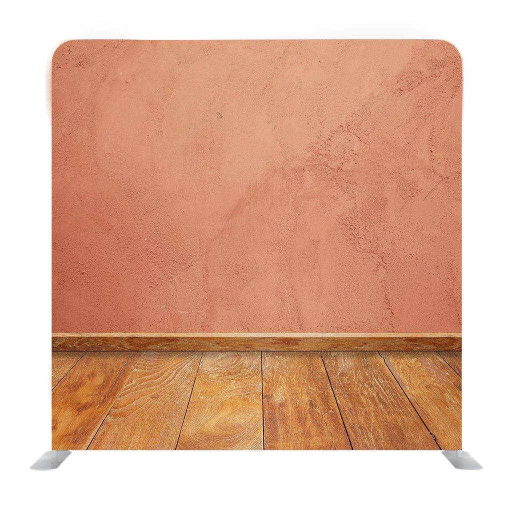 Rose wooden And Brown Wooden Floor Media Wall - Backdropsource