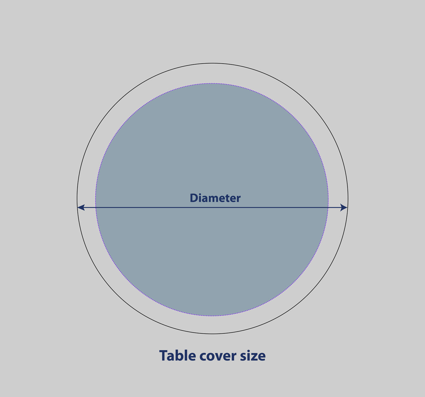Round Stretch Table Topper - Backdropsource