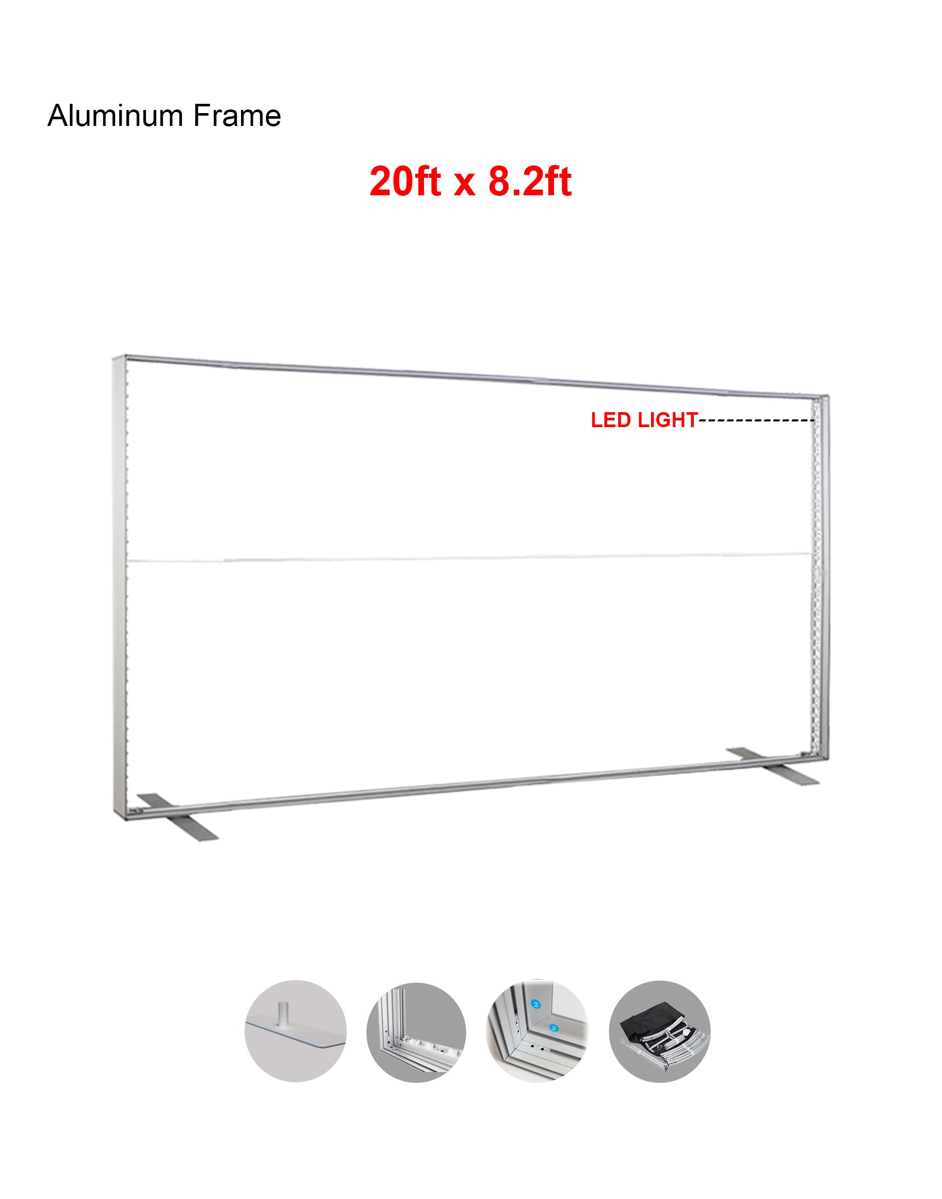 SEG Fabric LED Light Box - 20ft x 8.2ft - Backdropsource