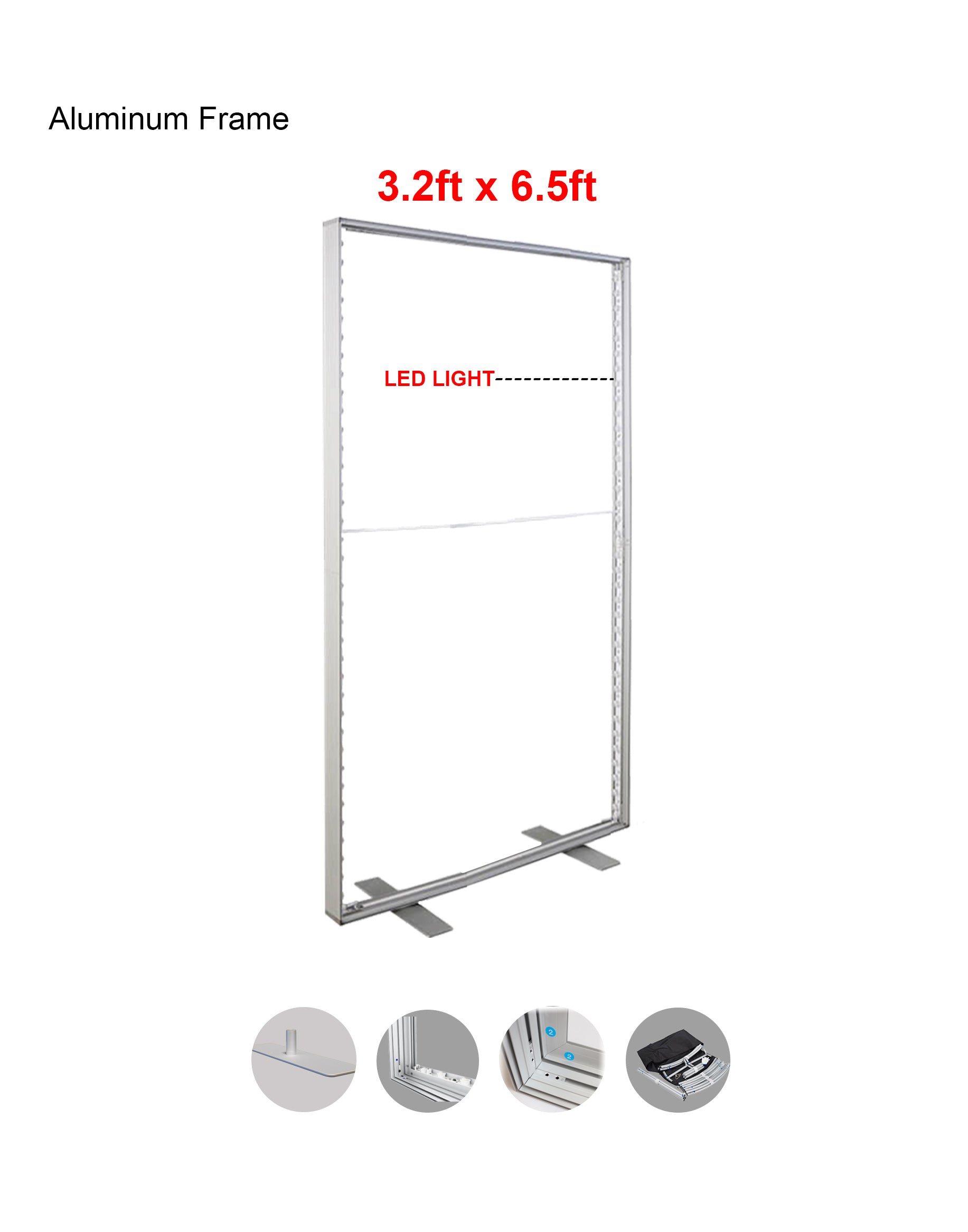 SEG Fabric LED Light Box - 3.2ft x 6.5ft - Backdropsource