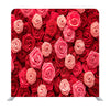 Satin Atlas Ribbon Red And Pink Roses Pattern Background Media Wall