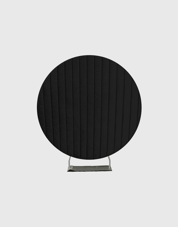 Shadow Black Velvet on Round Frame Stand for Parties/ Events/ Weddings