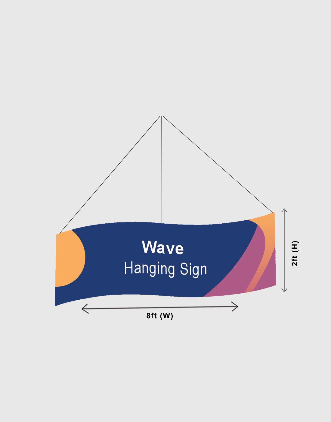 Sky Tube Wave Hanging Banner - Backdropsource