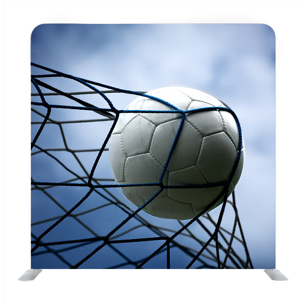 Soccer Ball And Sky Background Media Wall